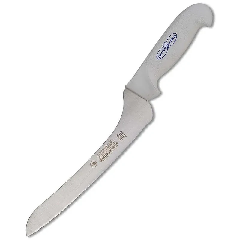 Offset Serrated Knife 9 Inch|White Handle|Black Handle
